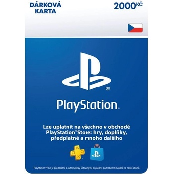 PlayStation dárková karta 2000 Kč