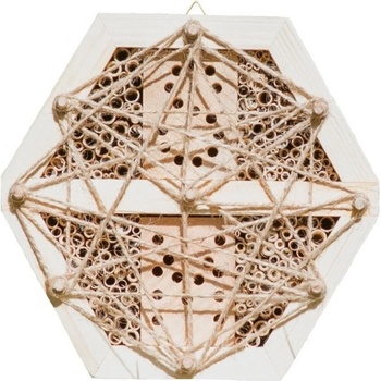 Pleva Hmyzí hotel pro samotářské včely šestiúhelník 20 x 20 cm