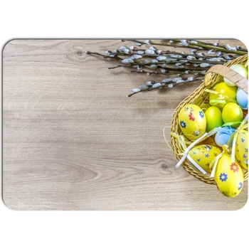 PokojovaDekorace.cz Velikonoční prostírání 018 Vajíčka v košíku 43x30cm