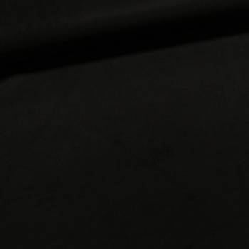 Polyesterový úplet 8010-001 UNI jednobarevný černý, vzhled broušené kůže, š.150cm (látka v metráži)
