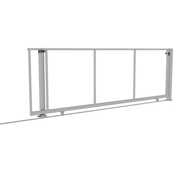 Posuvná brána na kolejnici š. 300 - 350 cm x v. 150 cm ✔ Bez dojezdového sloupku