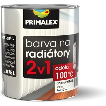 Primalex barva na radiátory lesklá P1000 bílý0,75 L