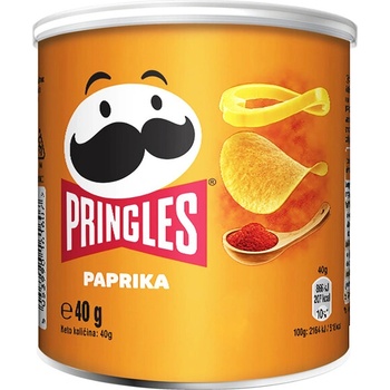 Pringles Paprika malé balení chipsů s paprikovou příchutí 40 g