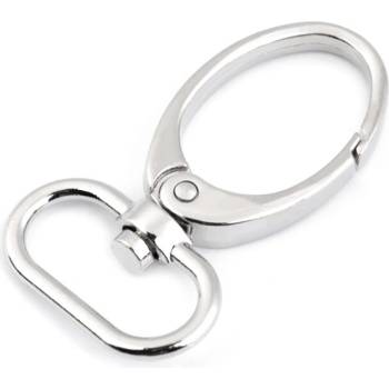 Pro Háčkování Karabina polokulatá nikl, 2 ks