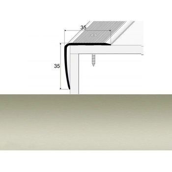 Profil Team Schodová hrana inox E07 35x35mm 1,2 m