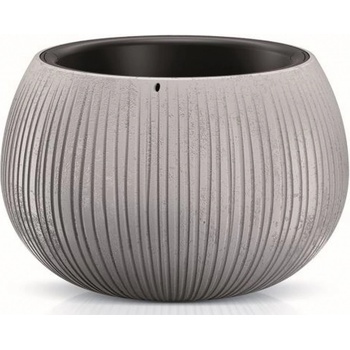 Prosperplast Květináč s vkladem BETON BOWL šedý 23,8 cm