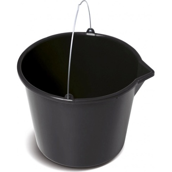 PROSPERPLAST Vědro BUCKET stavební s nálevkou 16 l černé