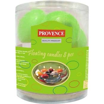 Provence plovoucí světle zelená 4,3 x 2,8 cm 8 ks