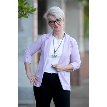 Pružné sako IVET lila
