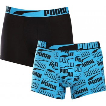Puma Men Printed Boxer 2P 938307-02 Modrá, Černá