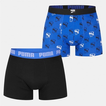 Puma pánské boxerky 2 ks modrá