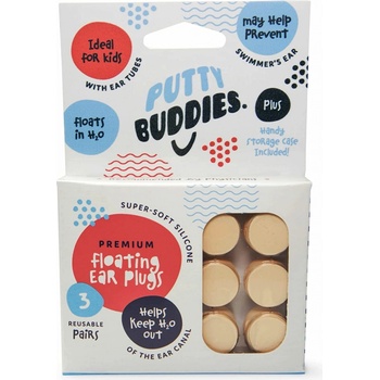 Putty Buddies 3 páry Růžová