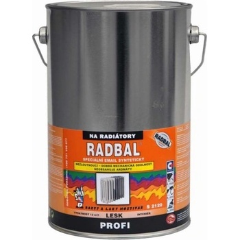 Radbal Profi S2120, speciální barva pro nátěry radiátorů a všech kovových předmětů, odstín 1000 bílý, 4L