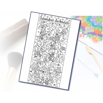 Radost v písku Šablona na pískování Adventní kalendář