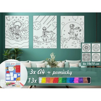 Radost v písku Základní sada MANDAL Barevné pískování obrázků