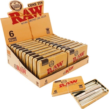 Raw Cone Holder kovová krabička na jointy