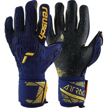 Reusch Attrakt Freegel Fusion Goaliator modrá/zlatá/černá