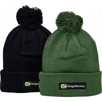 RidgeMonkey Čepice APEarel Bobble Beanie Hat Black