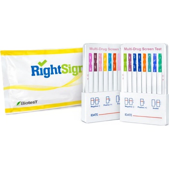 RightSign Multidrogový test na 16 drog z moči