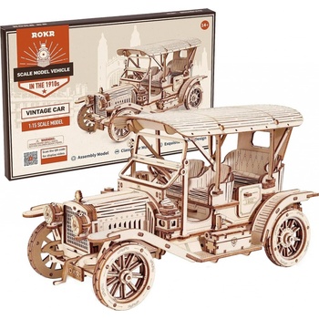 Robotime Rokr 3D dřevěné puzzle Vintage auto 298 ks