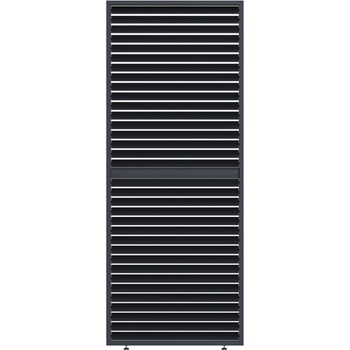 Rojaplast PANEL ZASTÍNĚNÍ ANTRACIT, SKLÁPĚCÍ LAMELY, HORIZONTÁLNÍ 1 m pro bioklimatickou pergolu
