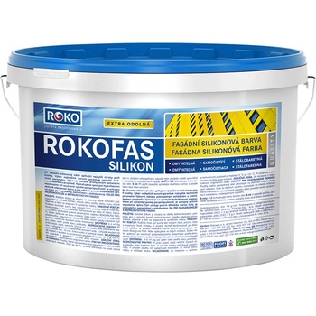 Rokospol Rokofas Silikon bílá fasádní silikonová barva 7,5 kg