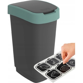 Rotho TWIST 50L krémově zelená