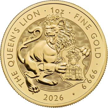 Royal Mint Zlatá mince Queen's Lion Tudor Beasts 2026 1 oz