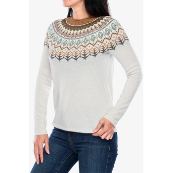 Royal Robbins Dámský svetr Westlands Fairisle Crew sand dollar mariposa pt