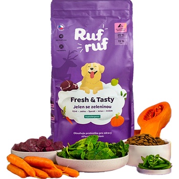 RufRuf Fresh & Tasty jelení se zeleninou a probiotiky 6 kg