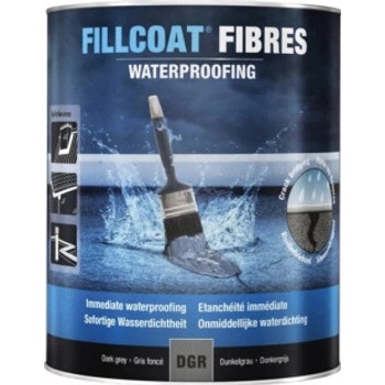 Rust-Oleum Fillcoat Fibres tmavě šedá hydroizolační nátěr se skelným vláknem 1 l