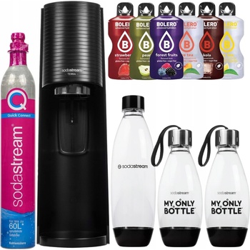 Sada SodaStream Terra + 3 lahve černé