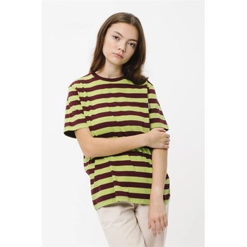 SANTA CRUZ Classic Strip Pocket T-Shirt Port/Green Glow