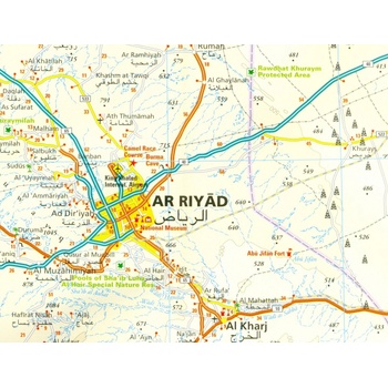 Saúdská Arábie Saudi Arabia 1:1,8m mapa RKH