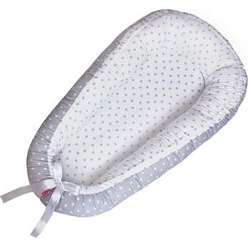 Scamp Hnízdo kokos Little heart bíl šedá