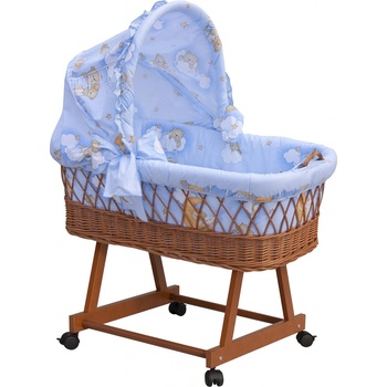 Scarlet Proutěný koš s boudičkou Mráček modrá