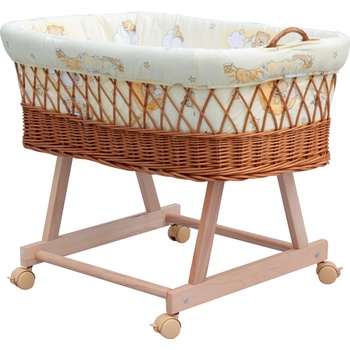 Scarlett Proutěný košík na miminko Mráček béžová