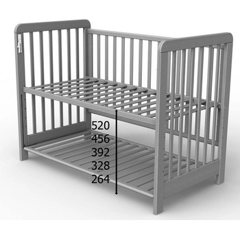 Scarlett Vista buk bílá s odnímatelným bokem 120 x 60