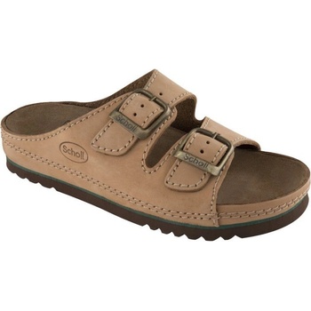 Scholl AIR BAG zdravotní pantofle PROFESIONAL hnědá