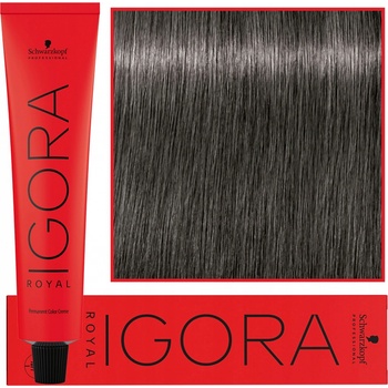 Schwarzkopf Igora Royal barva na vlasy tmavá blond popelavě šedá 6-12 60 ml