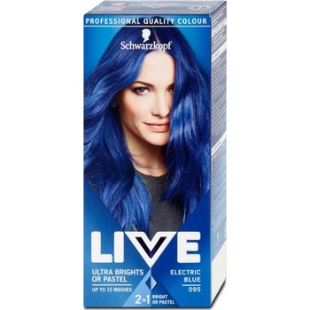 Schwarzkopf Live Ultra Brights or Pastel barva na vlasy 095 Electric Blue