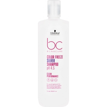Schwarzkopf Professional BC Bonacure Color Freeze Silver stříbrný šampon pro blond a melírované vlasy 1000 ml
