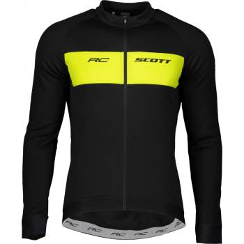 Scott Shirt RC Warm dlouhý rukáv black/sulpur yellow pánský
