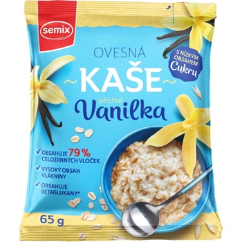SEMIX Ovesná kaše vanilková se sladidly 65 g