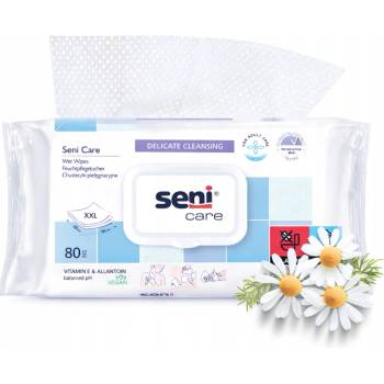 Seni Care Vlhčené ubrousky vit.E&Allantoin 80 ks