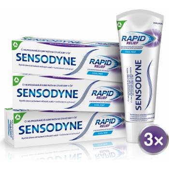 Sensodyne pro citlivé zuby Rapid 3 x 75 ml