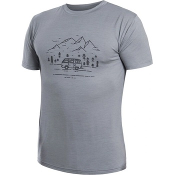 Sensor Merino Active VAN LIFE pánské triko kr.rukáv šedá