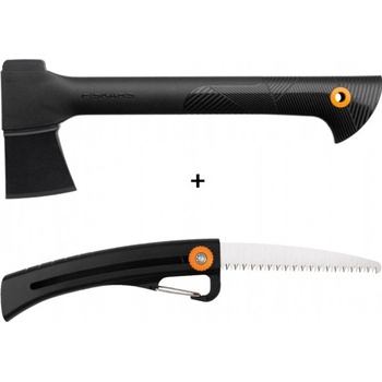 Set FISKARS sekera univerzální A6+pilka zahradní SW16 SOLID