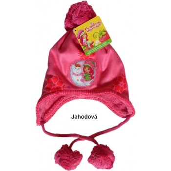 Setino čepice Jahůdka s bambulí 952 815 jahodová
