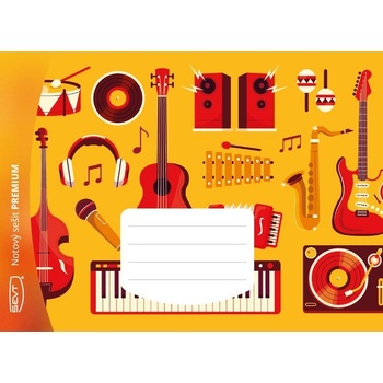 SEVT Notový sešit Premium A5 8 l.